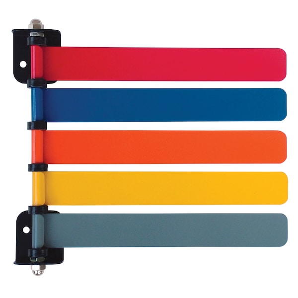Room ID Flag System, Std 5 Color Set (Quickly & Clearly Alert Staff to